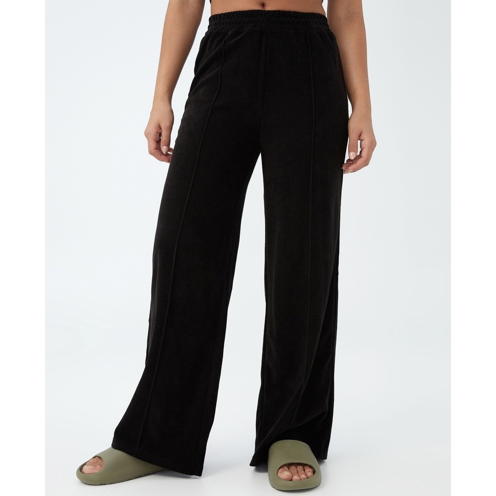 COTTON on Women S Sweat to Swim Wide Leg Pants Black Size M‎